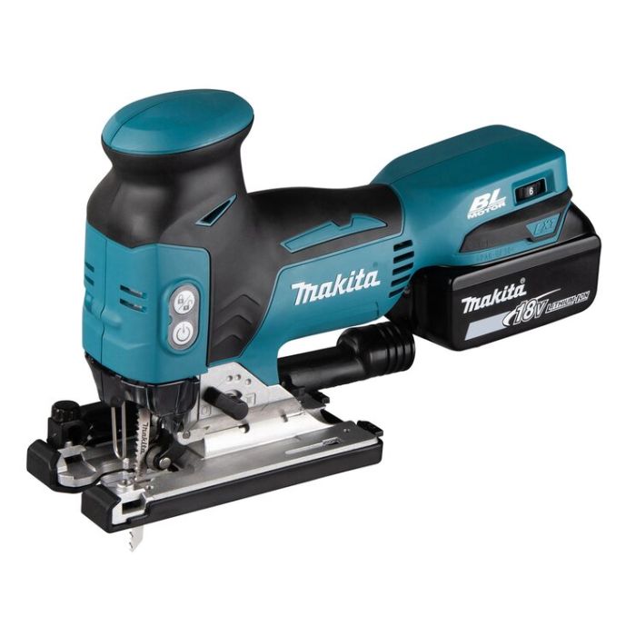 Foto von Makita Akku-Pendelhubstichsäge DJV181RTJ 18 Volt, mit 2 Akkus 5,0 Ah, Ladegerät Foto von Makita Akku-Pendelhubstichsäge DJV181RTJ 18 Volt, mit 2 Akkus 5,0 Ah, Ladegerät