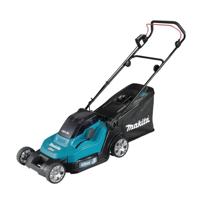 Bild von Makita Akku-Rasenmäher DLM432PT2 mit 2 Akkus 18 Volt/5,0 Ah, Doppelladegerät Bild von Makita Akku-Rasenmäher DLM432PT2 mit 2 Akkus 18 Volt/5,0 Ah, Doppelladegerät