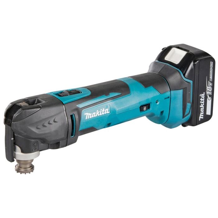 Foto von Makita Multifunktionswerkzeug DTM51RT1J3 18 Volt,1x Akku 5 Ah, Ladegerät, 41-tlg. Zubehör Foto von Makita Multifunktionswerkzeug DTM51RT1J3 18 Volt,1x Akku 5 Ah, Ladegerät, 41-tlg. Zubehör