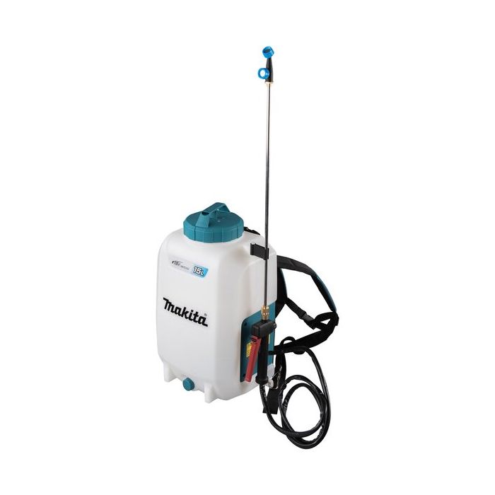 Foto von Makita Akku-Druckspritze DUS158Z 15 Liter, 5 bar max. Druck, 1,7 m Schlauchlänge Foto von Makita Akku-Druckspritze DUS158Z 15 Liter, 5 bar max. Druck, 1,7 m Schlauchlänge