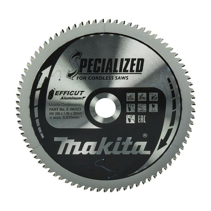 Foto von Makita EFFICUT Kreissägeblatt 260x30x81Z Foto von Makita EFFICUT Kreissägeblatt 260x30x81Z