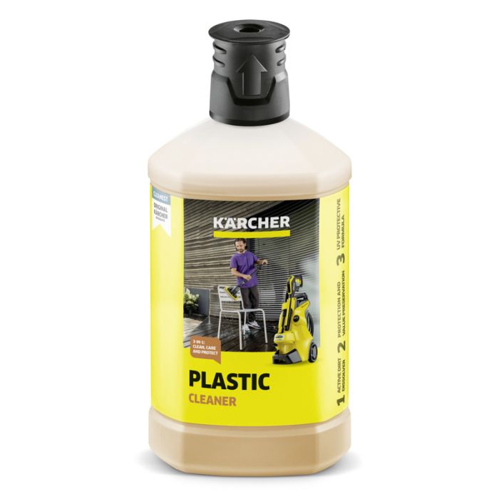 Foto von Kärcher Kunststoffreiniger 3-in-1, 1L Foto von Kärcher Kunststoffreiniger 3-in-1, 1L