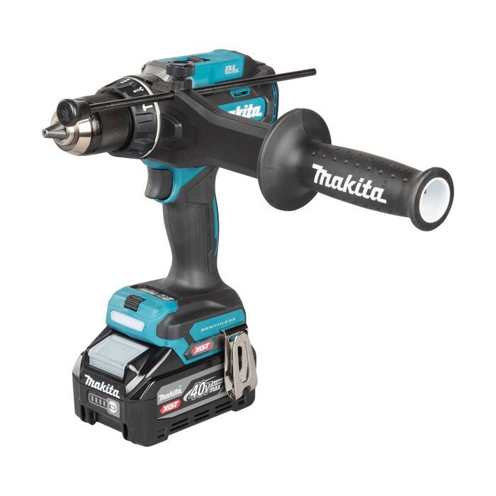 Foto von Makita 40V Akku-Schlagbohrschrauber HP003GZ, 3-Gang Vollmetall-Planetengetriebe, max 150 Nm, Stahl Foto von Makita 40V Akku-Schlagbohrschrauber HP003GZ, 3-Gang Vollmetall-Planetengetriebe, max 150 Nm, Stahl