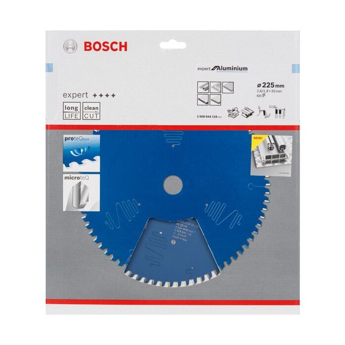 Bild von Bosch Kreissägeblatt Expert for Aluminium T 225 x 30 - 68 Bild von Bosch Kreissägeblatt Expert for Aluminium T 225 x 30 - 68