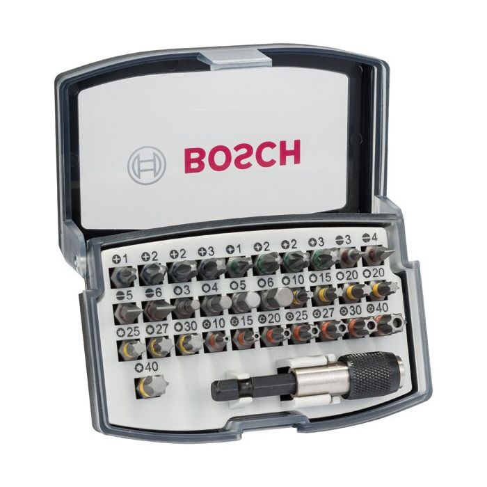 Bild von Bosch 32-tlg. Schrauberbit-Set, PH, PZ, H, T Bild von Bosch 32-tlg. Schrauberbit-Set, PH, PZ, H, T