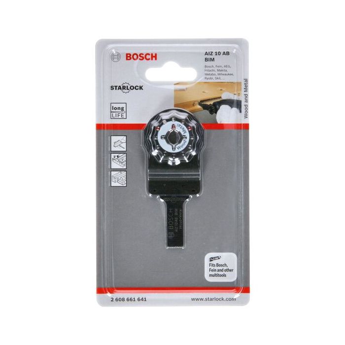 Foto von Bosch BIM Tauchsägeblatt AIZ 10 AB, Wood and Metal, 20 x 10 mm Foto von Bosch BIM Tauchsägeblatt AIZ 10 AB, Wood and Metal, 20 x 10 mm