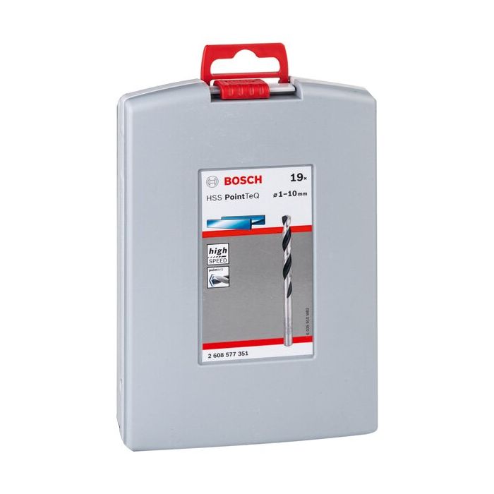 Bild von Bosch HSS-Spiralbohrer-Set PointTeQ, 19-tlg., ProBox, 1-10 mm Bild von Bosch HSS-Spiralbohrer-Set PointTeQ, 19-tlg., ProBox, 1-10 mm