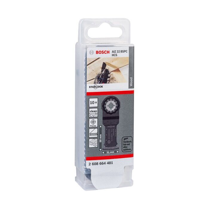 Bild von Bosch HCS Tauchsägeblatt AIZ 32 BSPC Hard Wood, 50 x 32 mm, 10er-Pack Bild von Bosch HCS Tauchsägeblatt AIZ 32 BSPC Hard Wood, 50 x 32 mm, 10er-Pack