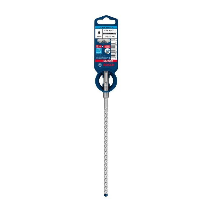 Bild von Bosch EXPERT SDS plus-7X Hammerbohrer, 6x150x215 mm Bild von Bosch EXPERT SDS plus-7X Hammerbohrer, 6x150x215 mm