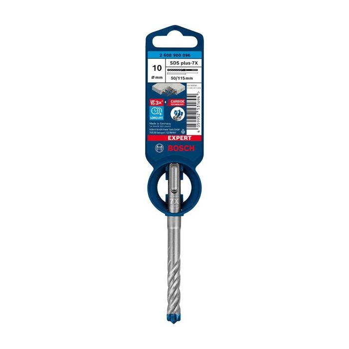 Bild von Bosch EXPERT SDS plus-7X Hammerbohrer, 10x50x115 mm Bild von Bosch EXPERT SDS plus-7X Hammerbohrer, 10x50x115 mm