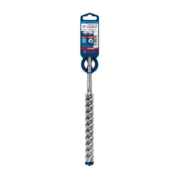 Bild von Bosch EXPERT SDS plus-7X Hammerbohrer, 22x200x250 mm Bild von Bosch EXPERT SDS plus-7X Hammerbohrer, 22x200x250 mm