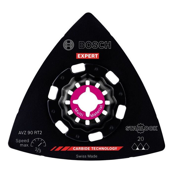 Foto von Bosch EXPERT AVZ 90 RT2 Schleifplatte für Multifunktionswerkzeuge, 90 mm Foto von Bosch EXPERT AVZ 90 RT2 Schleifplatte für Multifunktionswerkzeuge, 90 mm