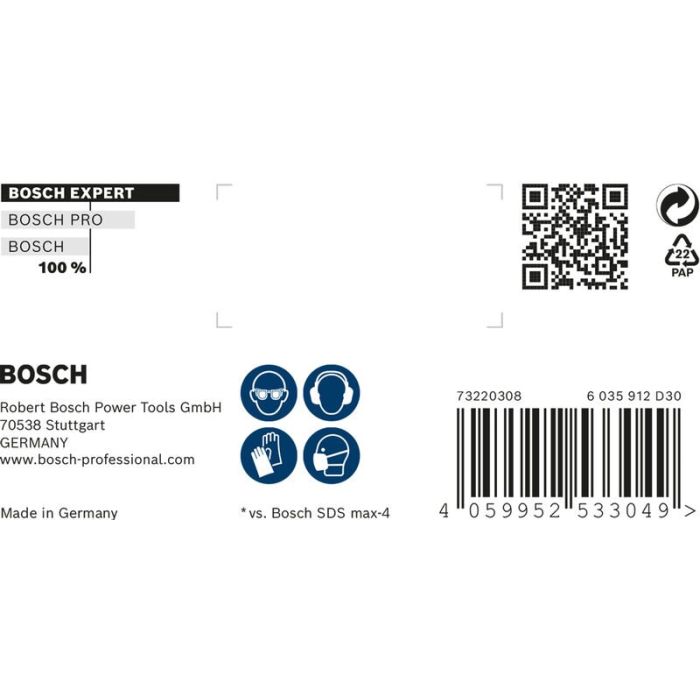 Bild von Bosch EXPERT SDS max-8X Hammerbohrer, 20x600x720 mm Bild von Bosch EXPERT SDS max-8X Hammerbohrer, 20x600x720 mm