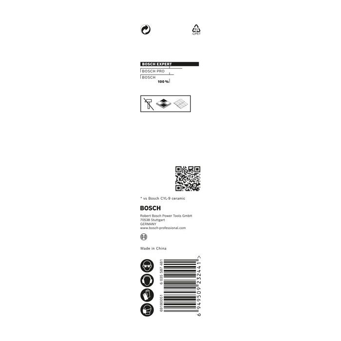 Foto von Bosch EXPERT HEX-9 Hard Ceramic Bohrer, 8x90 mm Foto von Bosch EXPERT HEX-9 Hard Ceramic Bohrer, 8x90 mm