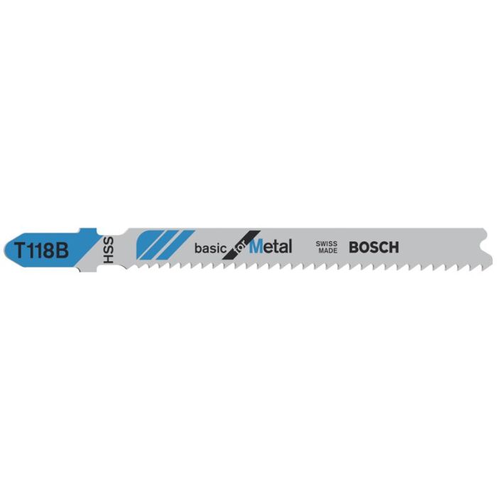 Foto von Bosch Stichsägeblatt T 118 B Basic for Metal, 5er-Pack Foto von Bosch Stichsägeblatt T 118 B Basic for Metal, 5er-Pack