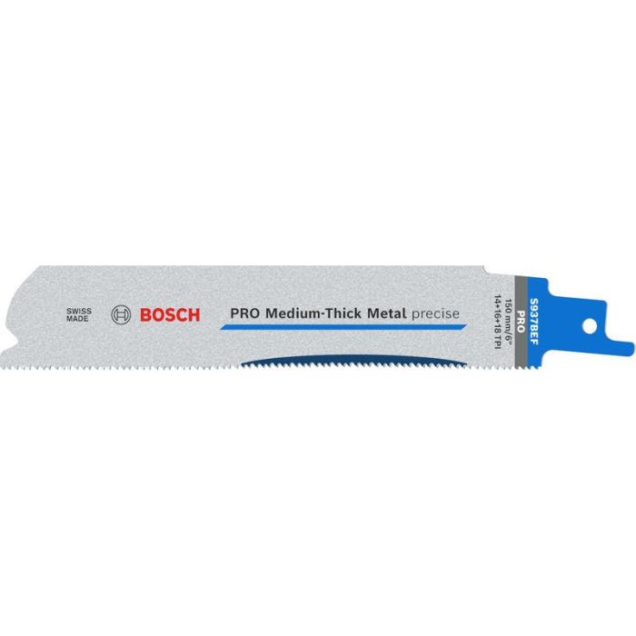 Bild von Bosch PRO Medium-Thick Metal precise S937BEF Säbelsägeblatt, 1,1 x 25 x 150 mm, 5-tlg. Bild von Bosch PRO Medium-Thick Metal precise S937BEF Säbelsägeblatt, 1,1 x 25 x 150 mm, 5-tlg.