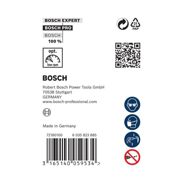 Bild von Bosch PRO Wood HSS Installationsbohrer, 18 x 100 x 600 mm Bild von Bosch PRO Wood HSS Installationsbohrer, 18 x 100 x 600 mm