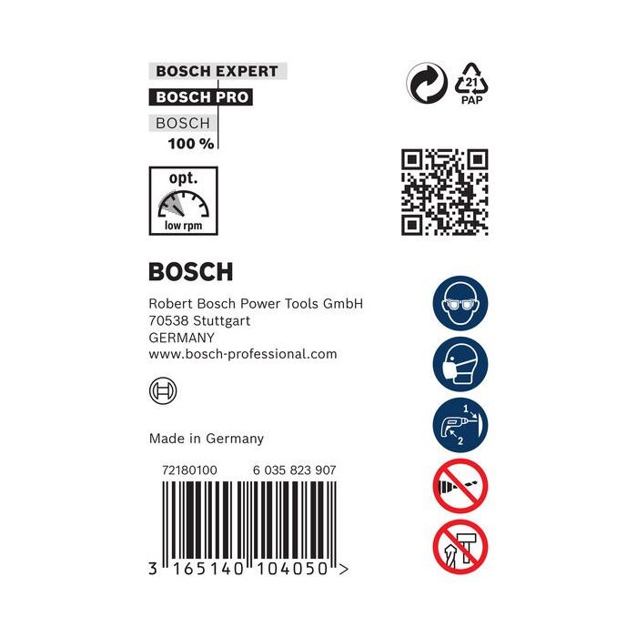 Foto von Bosch PRO Wood HSS Installationsbohrer, 20 x 100 x 600 mm, SDS plus Foto von Bosch PRO Wood HSS Installationsbohrer, 20 x 100 x 600 mm, SDS plus