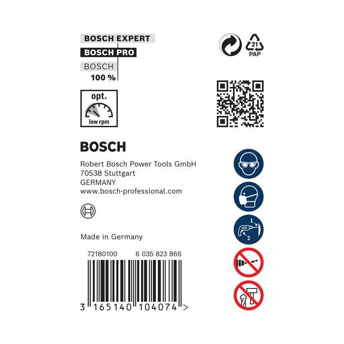 Bild von Bosch PRO Wood HSS Installationsbohrer, 22 x 100 x 600 mm, SDS plus Bild von Bosch PRO Wood HSS Installationsbohrer, 22 x 100 x 600 mm, SDS plus