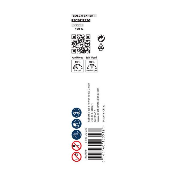 Bild von Bosch PRO Wood Holzschlangenbohrer, 12 x 385 x 450 mm Bild von Bosch PRO Wood Holzschlangenbohrer, 12 x 385 x 450 mm