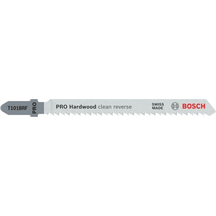 Bild von Bosch PRO Hardwood clean reverse T101BRF Stichsägeblatt, 100 mm, 5-tlg. Bild von Bosch PRO Hardwood clean reverse T101BRF Stichsägeblatt, 100 mm, 5-tlg.