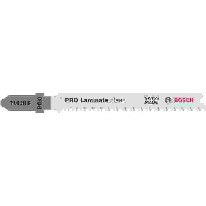 Bild von Bosch PRO Laminate clean T101BIF Stichsägeblatt, 83 mm, 5-tlg. Bild von Bosch PRO Laminate clean T101BIF Stichsägeblatt, 83 mm, 5-tlg.