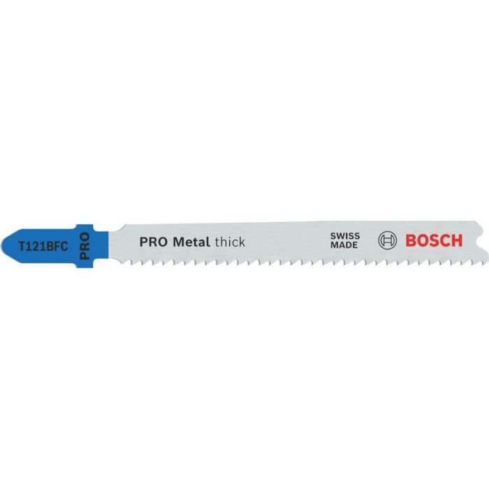 Bild von Bosch PRO Metal thick T121BFC Stichsägeblatt, 92 mm, 5-tlg. Bild von Bosch PRO Metal thick T121BFC Stichsägeblatt, 92 mm, 5-tlg.