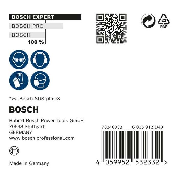Foto von Bosch EXPERT SDS plus-7X Hammerbohrer-Set, 6x100x165 mm, 10-tlg. Foto von Bosch EXPERT SDS plus-7X Hammerbohrer-Set, 6x100x165 mm, 10-tlg.