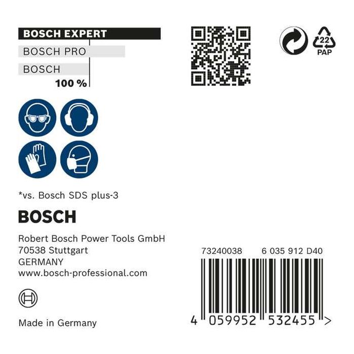 Bild von Bosch EXPERT SDS plus-7X Hammerbohrer-Set, 10x200x265 mm, 10-tlg. Bild von Bosch EXPERT SDS plus-7X Hammerbohrer-Set, 10x200x265 mm, 10-tlg.