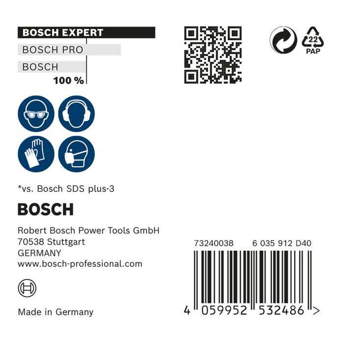 Bild von Bosch EXPERT SDS plus-7X Hammerbohrer-Set, 12x200x265 mm, 10-tlg. Bild von Bosch EXPERT SDS plus-7X Hammerbohrer-Set, 12x200x265 mm, 10-tlg.