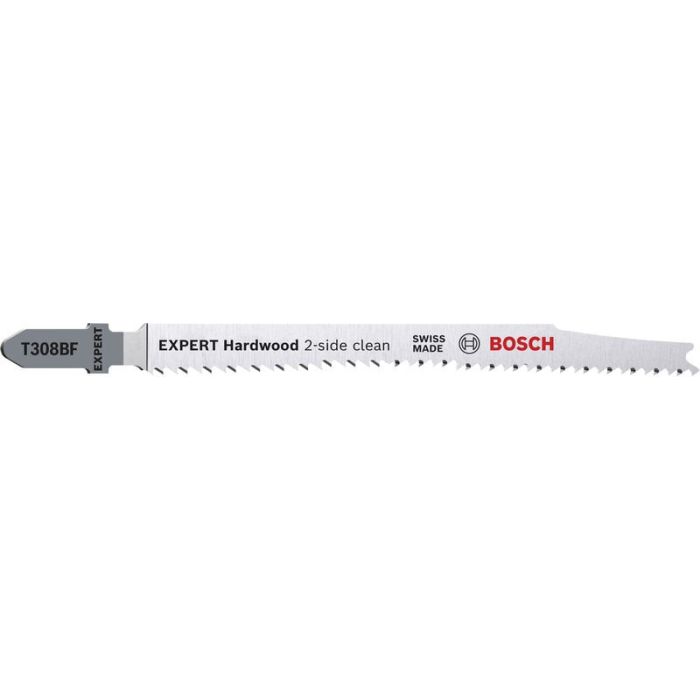 Bild von Bosch EXPERT Hardwood 2-side clean T308BF Stichsägeblatt, 5-tlg. Bild von Bosch EXPERT Hardwood 2-side clean T308BF Stichsägeblatt, 5-tlg.