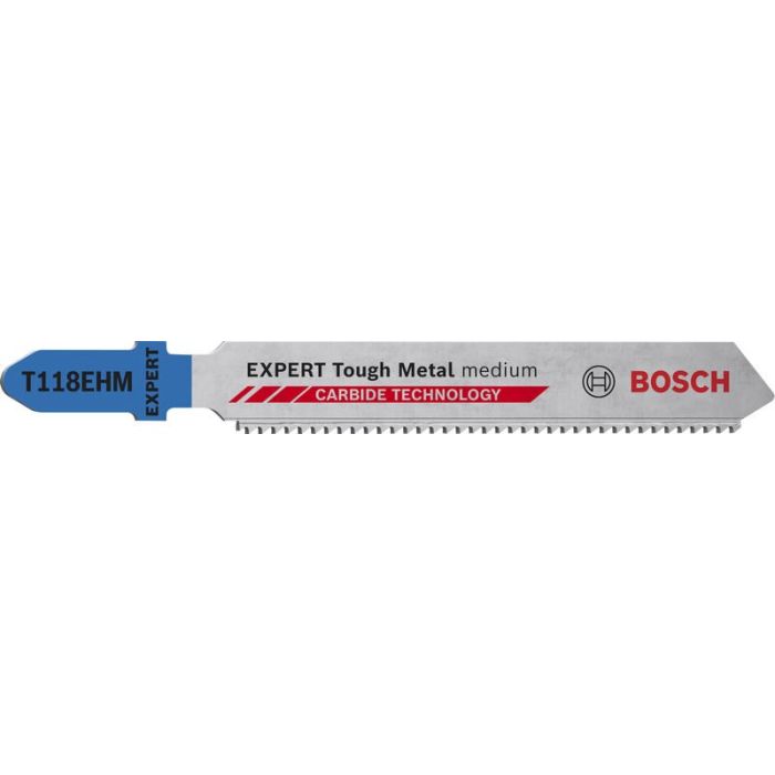 Bild von Bosch EXPERT Tough Metal medium T118EHM Stichsägeblatt, 3-tlg. Bild von Bosch EXPERT Tough Metal medium T118EHM Stichsägeblatt, 3-tlg.