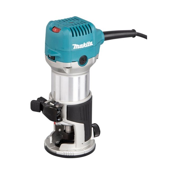 Foto von Makita Oberfräse+Trimmer Set RT0702CX2J 710 Watt, kompl. mit 6+8 mm Spannzange Foto von Makita Oberfräse+Trimmer Set RT0702CX2J 710 Watt, kompl. mit 6+8 mm Spannzange