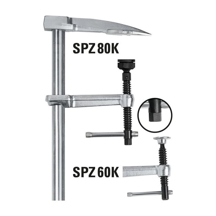 Foto von Bessey Sparrenzwinge SPZ 800/140 800 mm Spannweite, 140 mm Ausladung, Foto von Bessey Sparrenzwinge SPZ 800/140 800 mm Spannweite, 140 mm Ausladung,