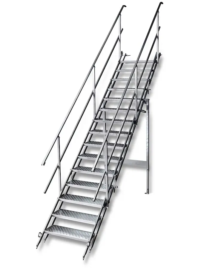 Bautreppe komplett m. Geländer Bautreppe komplett m. Geländer