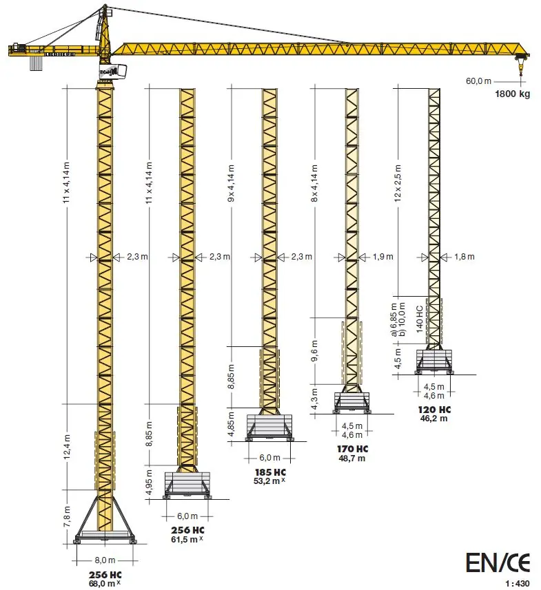 Turmdrehkrane 154 EC-HM 6 Litronic Turmdrehkrane 154 EC-HM 6 Litronic