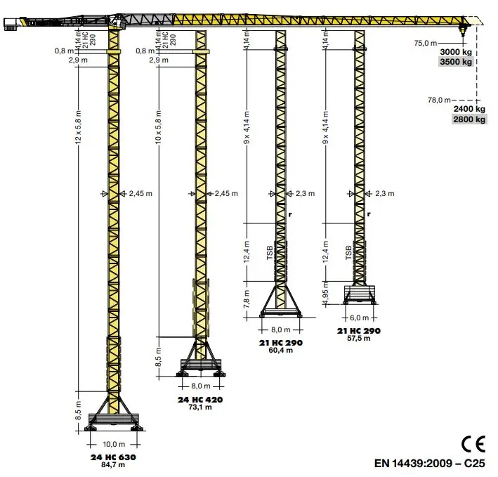 Turmdrehkrane 370 EC-B Fibre Turmdrehkrane 370 EC-B Fibre