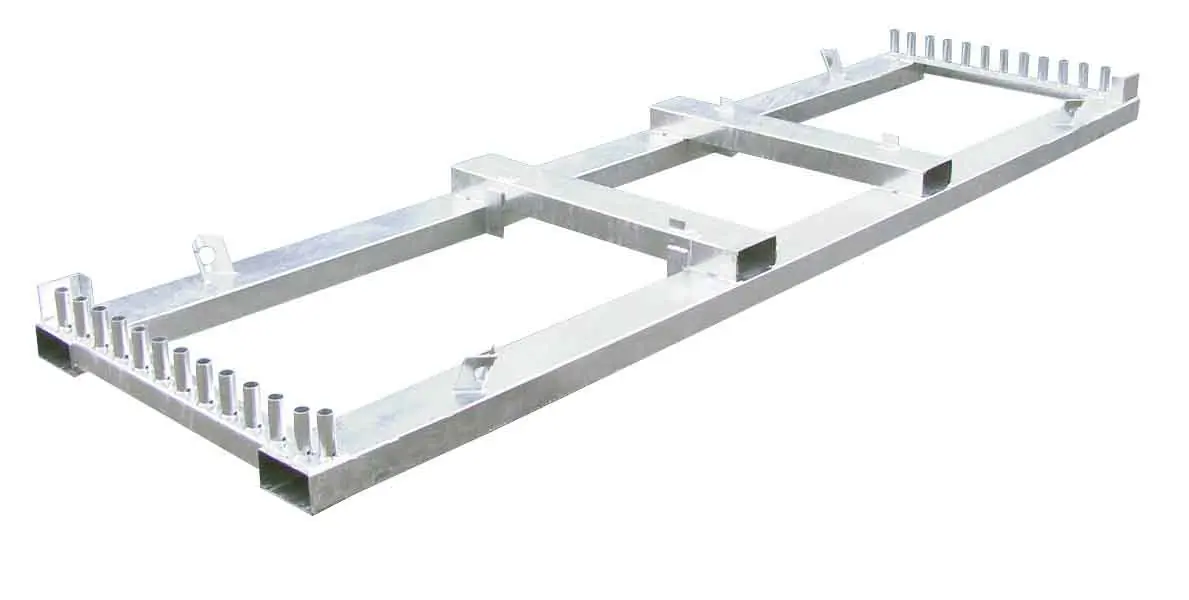 Bauzaun-Lager- und Transportgestell (für 25 Bauzäune) Bauzaun-Lager- und Transportgestell (für 25 Bauzäune)